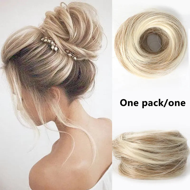 Synthetic Messy Bun Hair Piece for Women, Curly Updo Scrunchie Extension for Instant Volume and a High Crown💇♀️ - image 16