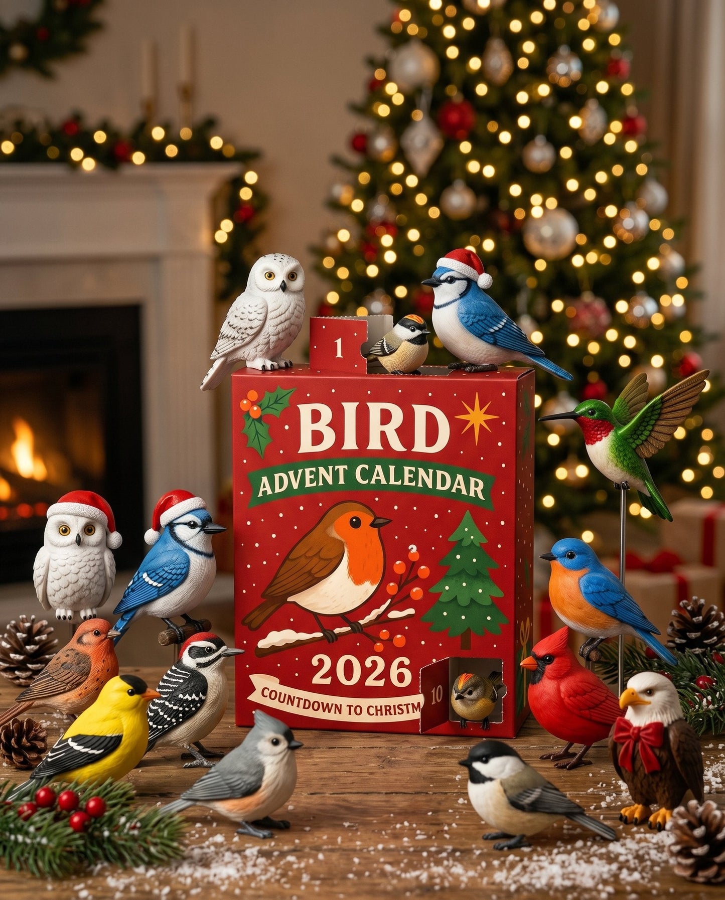 💖Last 30pcs💖A Little Bird Surprise Every Day. -🐦Bird Advent Calendar 2026