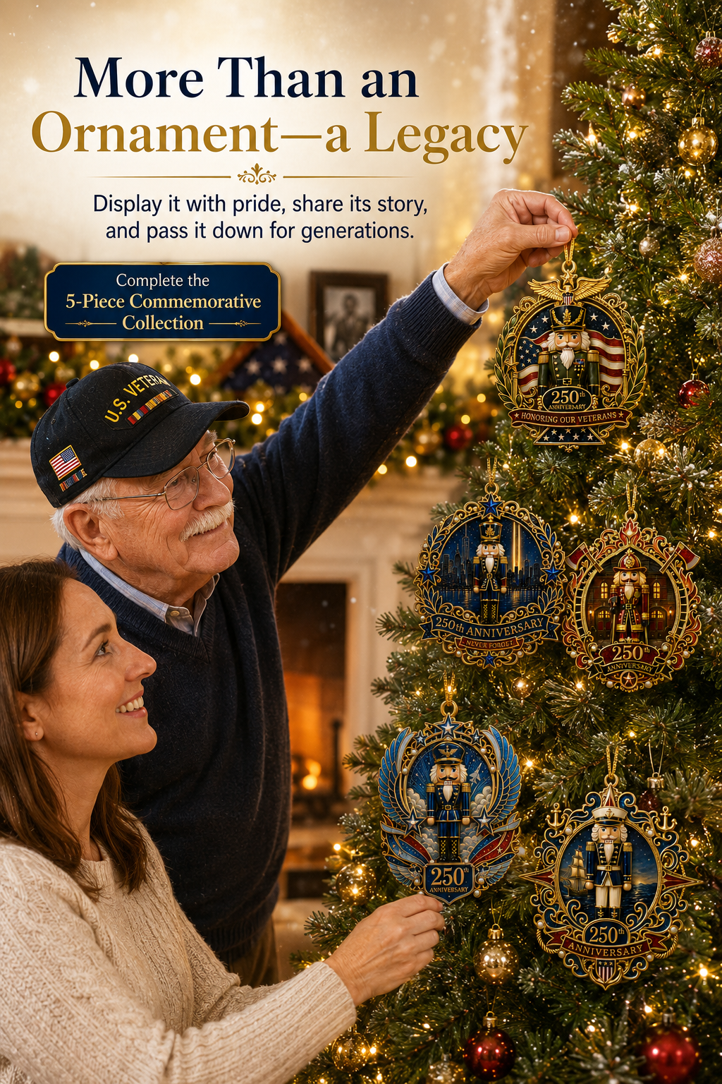 π₯ Limited Edition π₯ 250th Anniversary Hero Tribute Nutcracker Ornaments ππΊπΈβ¨ Buy More, Save More π