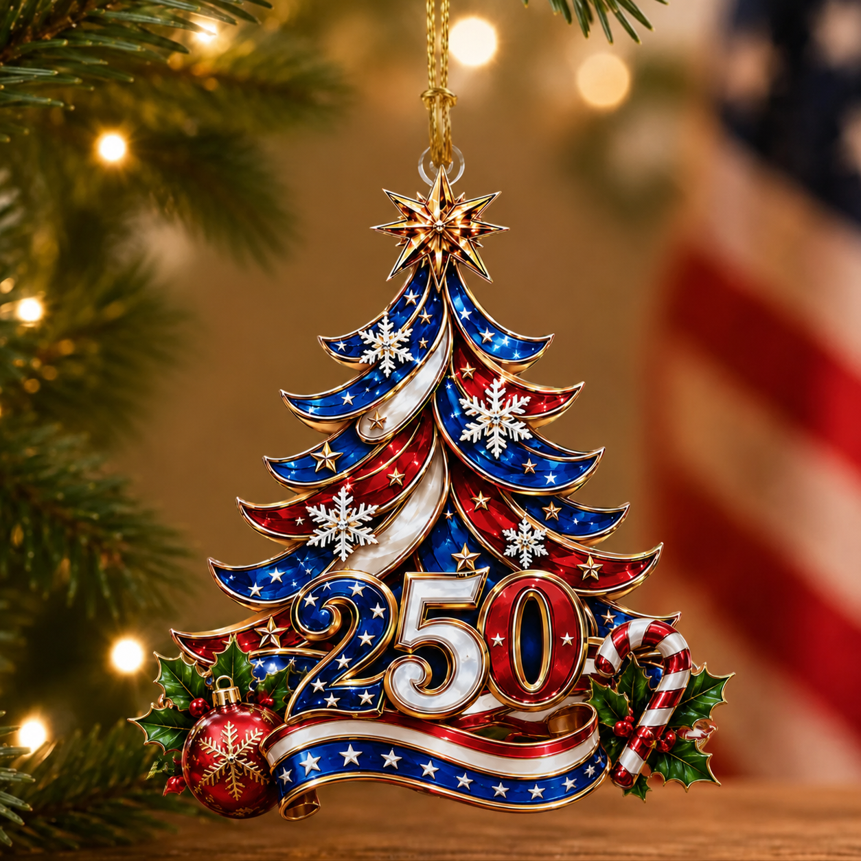 Limited Edition ⭐ USA 250th Anniversary Collectible Christmas Keepsake