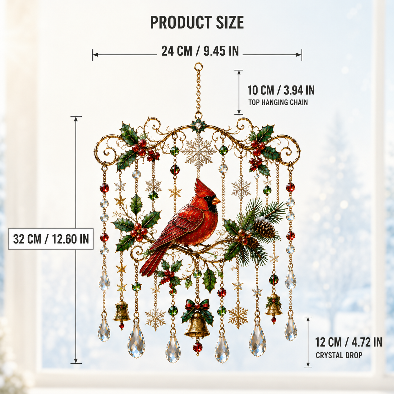 ⏰LIMITED TIME 49% OFF!🔥 -High-quality handmade Christmas window decorations