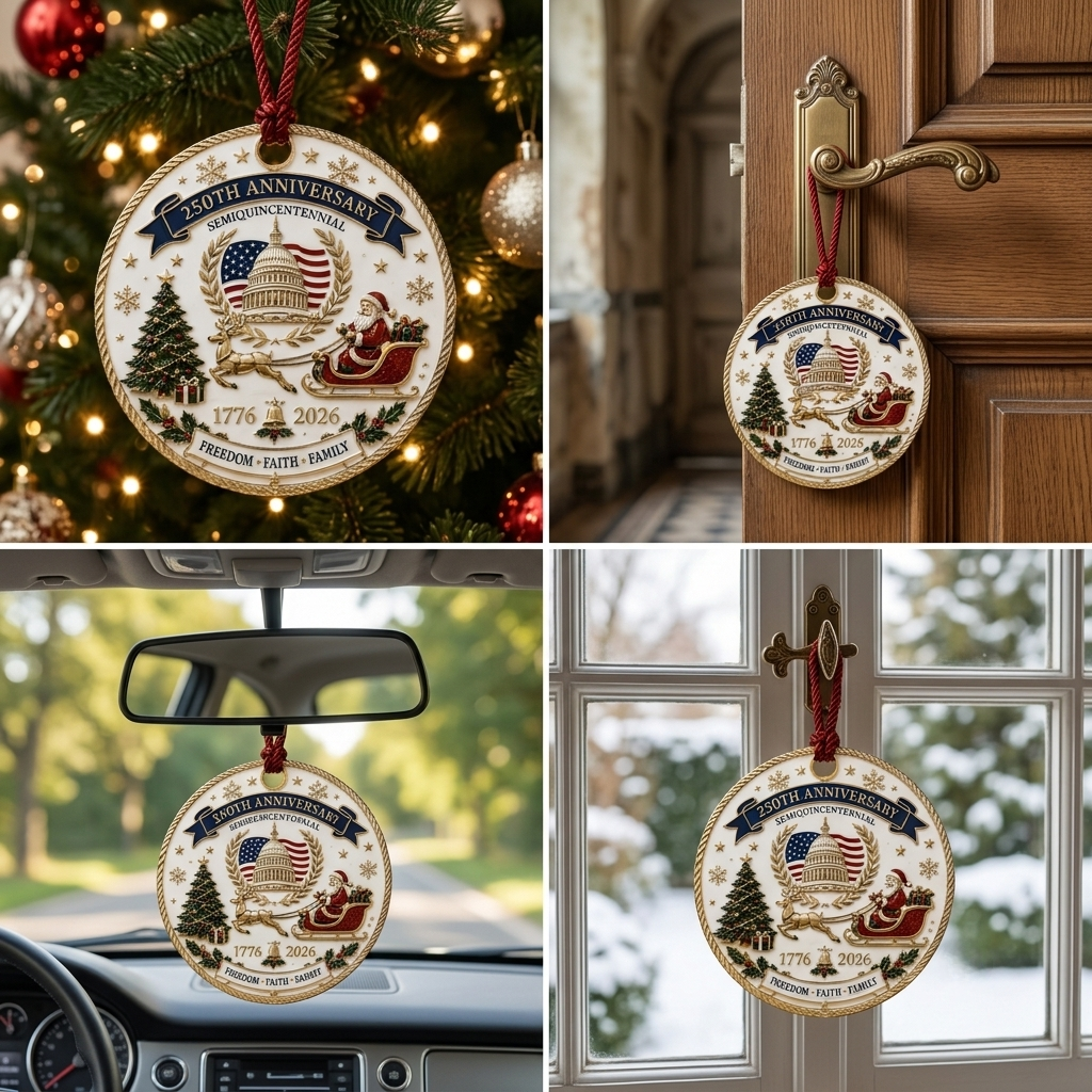 ๐บ๐ธ 250th Anniversary Christmas Ornament