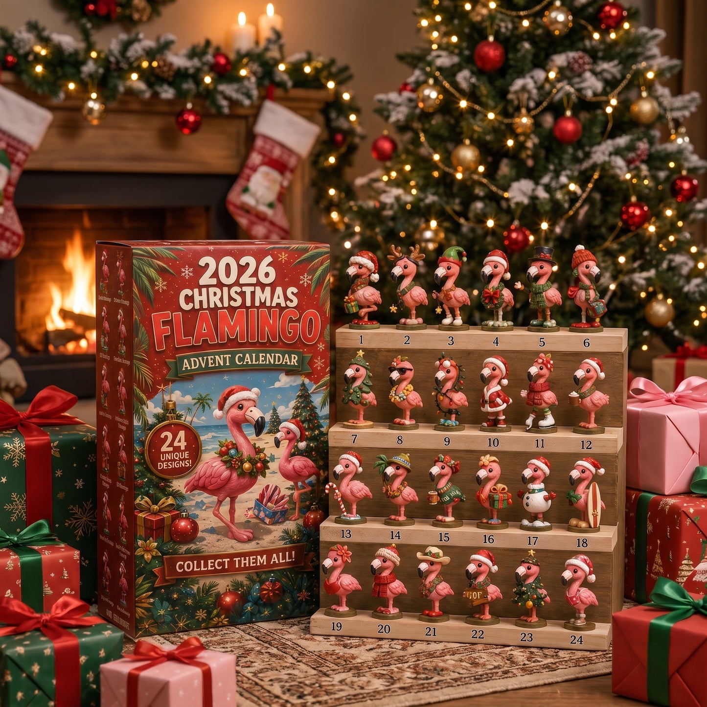 𦩠2026 Christmas Flamingo Advent Calendar