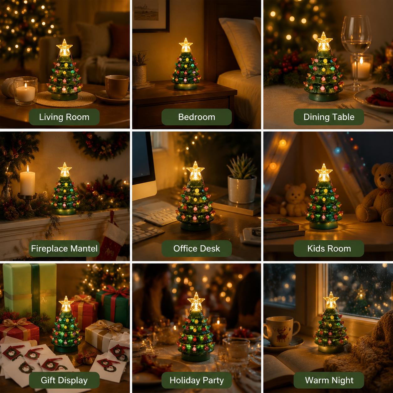 ⏰LIMITED TIME 49% OFF!🔥Set of 4 Mini Nostalgic Tree Ornaments with Gift Bags