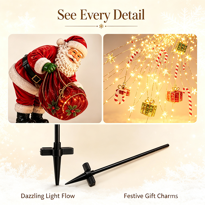π
Santaβs Magic Pour β Flowing LED Christmas Garden Light π - image 11