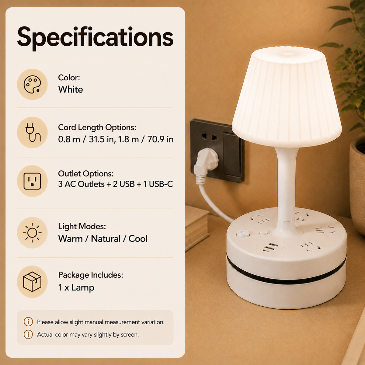 ๐ก Bedside Lamp + Charging Station โ Light & Power in One - image 6