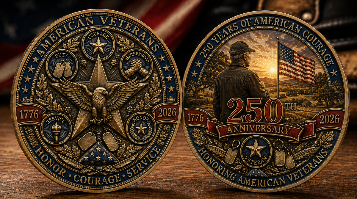 🇺🇸 Limited Edition 250th Anniversary Commemorative Veteran Coin (1776-2026) | The Ultimate Keepsake & Challenge Coin 🦅 - image 5