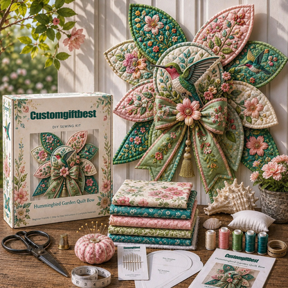 Garden Quilt Bow DIY Sewing Kit - image 2