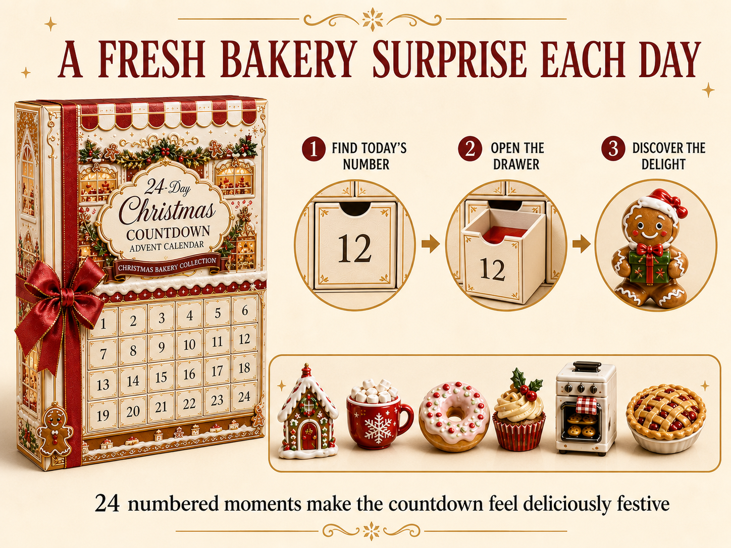Daily bakery surprise advent drawer