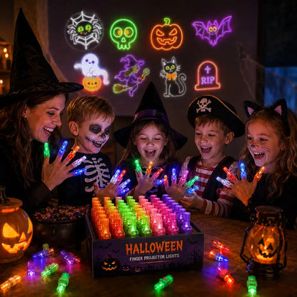 👻🎃 Halloween Finger Projector Rings – LED Party Favors for Kids - image 1
