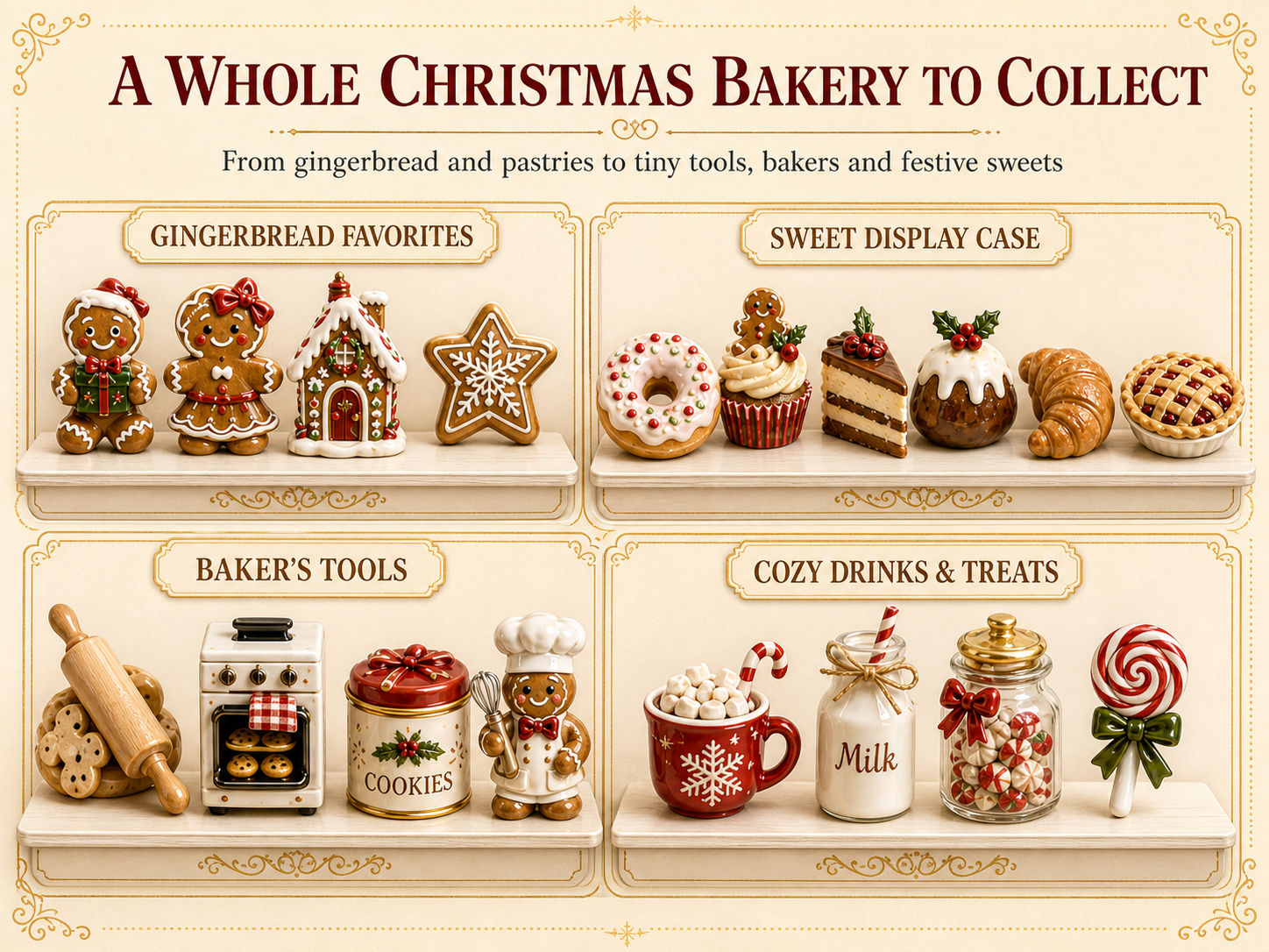 Christmas bakery miniature collection