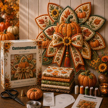 Thanksgiving Quilt Bow DIY Sewing Kit