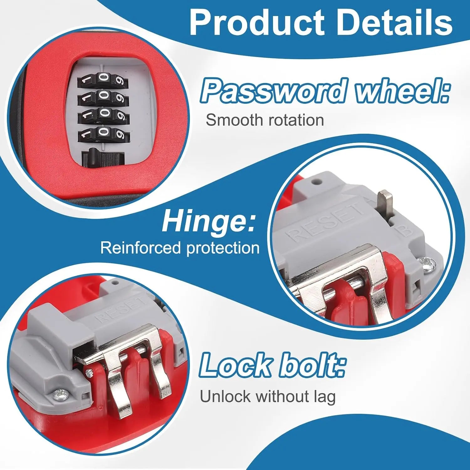 Wall Mount Key Lock Box - 4 Digit Combination Lockbox for Keys Safe Security🔑 - image 8