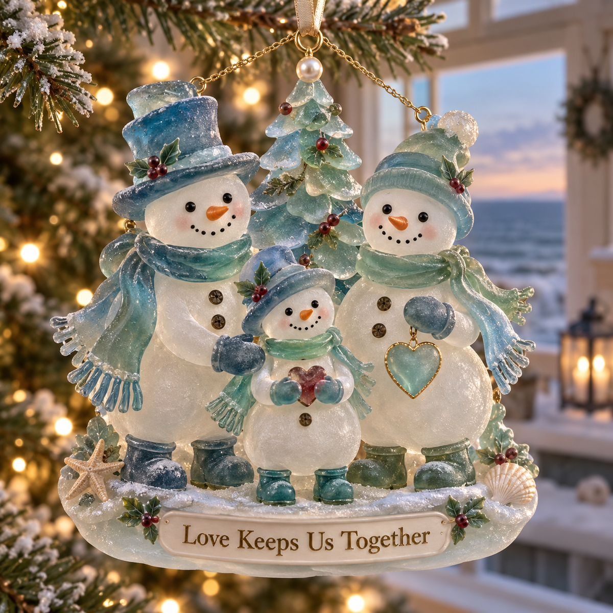 Coastal Snowmen Christmas Decor |  Lasting Love - image 6