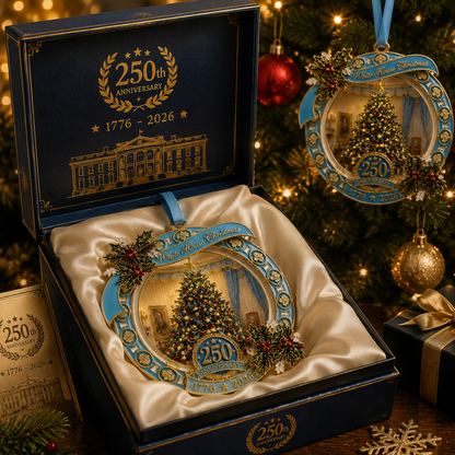 🔥Last 30pcs✨⏰ Limited anniversary edition✨49% OFF!🔥250th Anniversary View of the Christmas tree in the White House bedroom