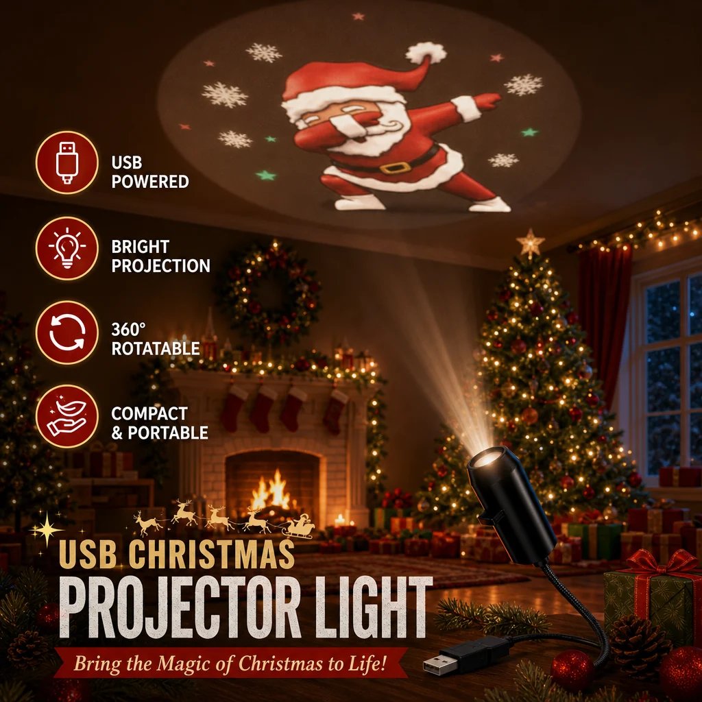 ✨Plug-&-Play HD Christmas Projector – 6 or 10 Festive Scenes(📦Buy 2 Free Shipping) - image 2
