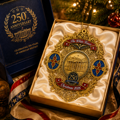 🔥Last 30pcs✨⏰ Limited anniversary edition✨49% OFF!🔥White House 250th Anniversary Christmas Commemorative Ornament