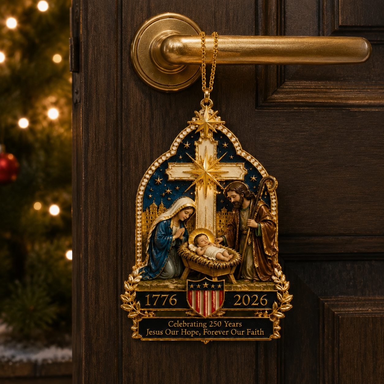 🔥Last 30pcs✨⏰ Limited anniversary edition✨49% OFF!🔥Nativity scene Christmas tree ornament