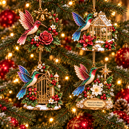 Hummingbird Christmas Ornament  –  Festive Bird Keepsake Collection, Elegant Holiday Gift for Mom, Grandma & Hummingbird Lovers - image 10