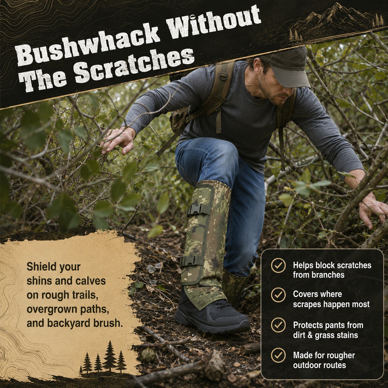 🌿 Snake-Resistant Outdoor Leg Gaiters - image 4