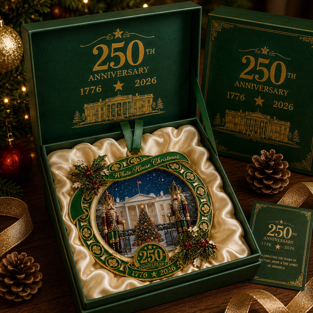 🔥Last 30pcs✨⏰ Limited anniversary edition✨49% OFF!🔥"The Nutcracker" 250th Anniversary Ornament—Guarding the White House