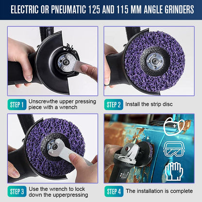 ⚙️ Diamond Polishing Disc – 2PCS Angle Grinder Rust & Paint Removal Wheel - image 8