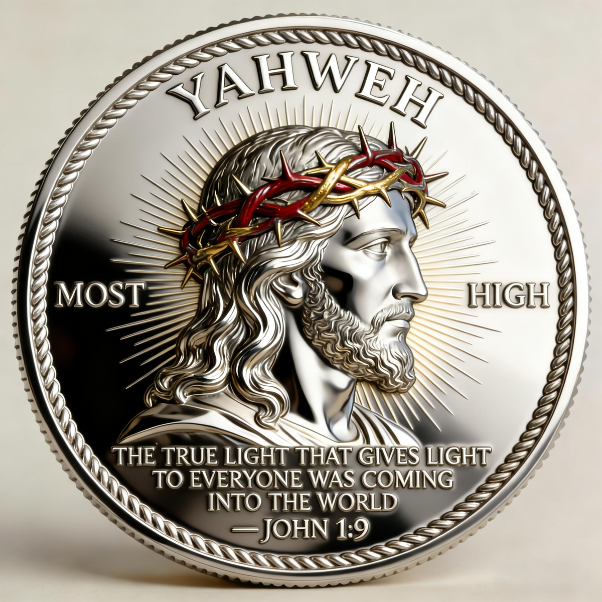 🏆🇺🇸 Limited Edition!🔥 🙏“Yahweh – The Living Light” Faith Commemorative Coin - image 1