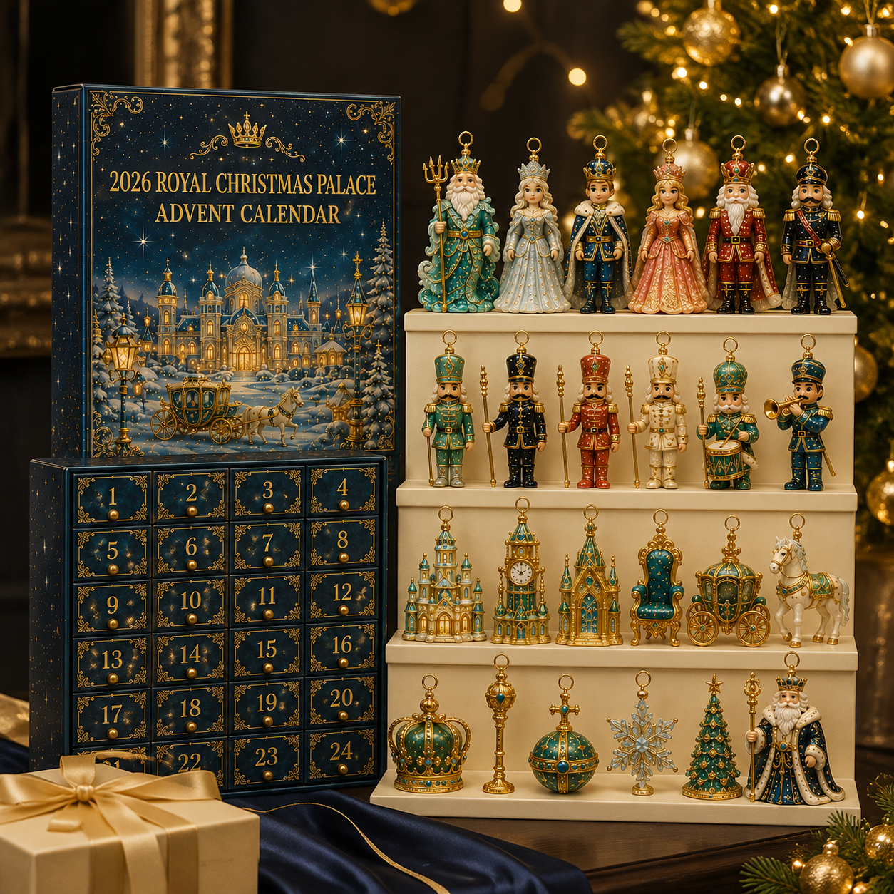 🔥Last 30pcs✨⏰ Limited anniversary edition✨49% OFF!🔥2026 Royal Christmas Palace Luxury Countdown Gift Set