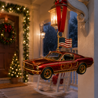 🔥Last 30pcs✨⏰ Limited anniversary edition✨49% OFF!🔥250th Anniversary Vintage Red Car Ornament