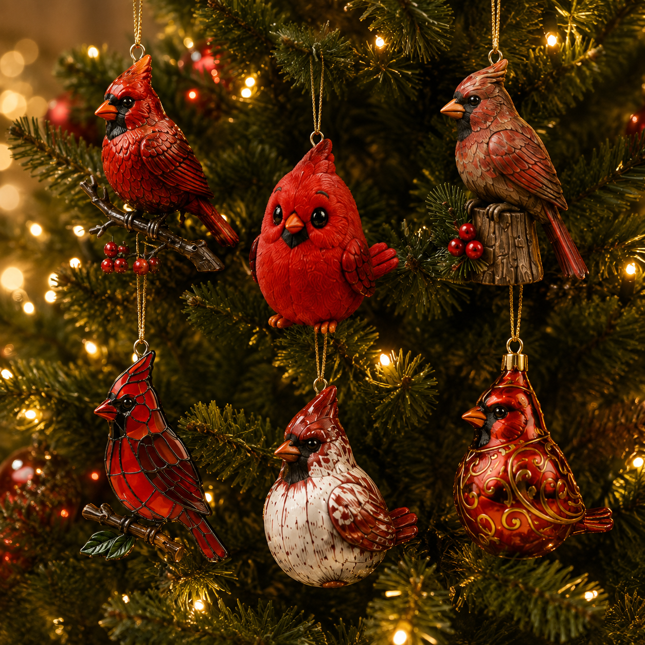 🔥cardinal Christmas 24-Day Countdown Calendar