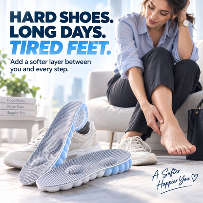 ☁️ 2pairs  4D Cloud Comfort Insoles – Soft Cushioning & All-Day Support - image 2