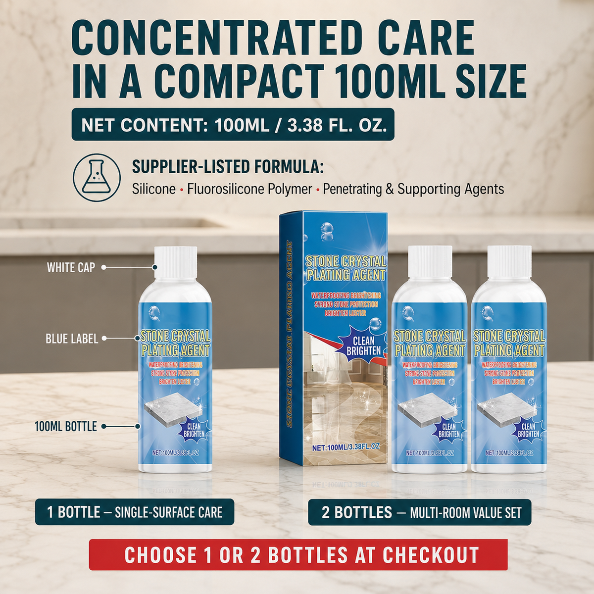 Stone Crystal Countertop Scratch Repair & Plating Agent - image 10