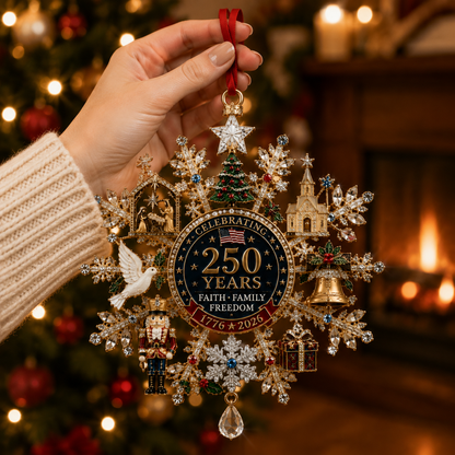 🔥Last 60 pcs✨⏰ Limited anniversary edition✨49% OFF!🔥Sparkling Christmas commemorative snowflake ornaments