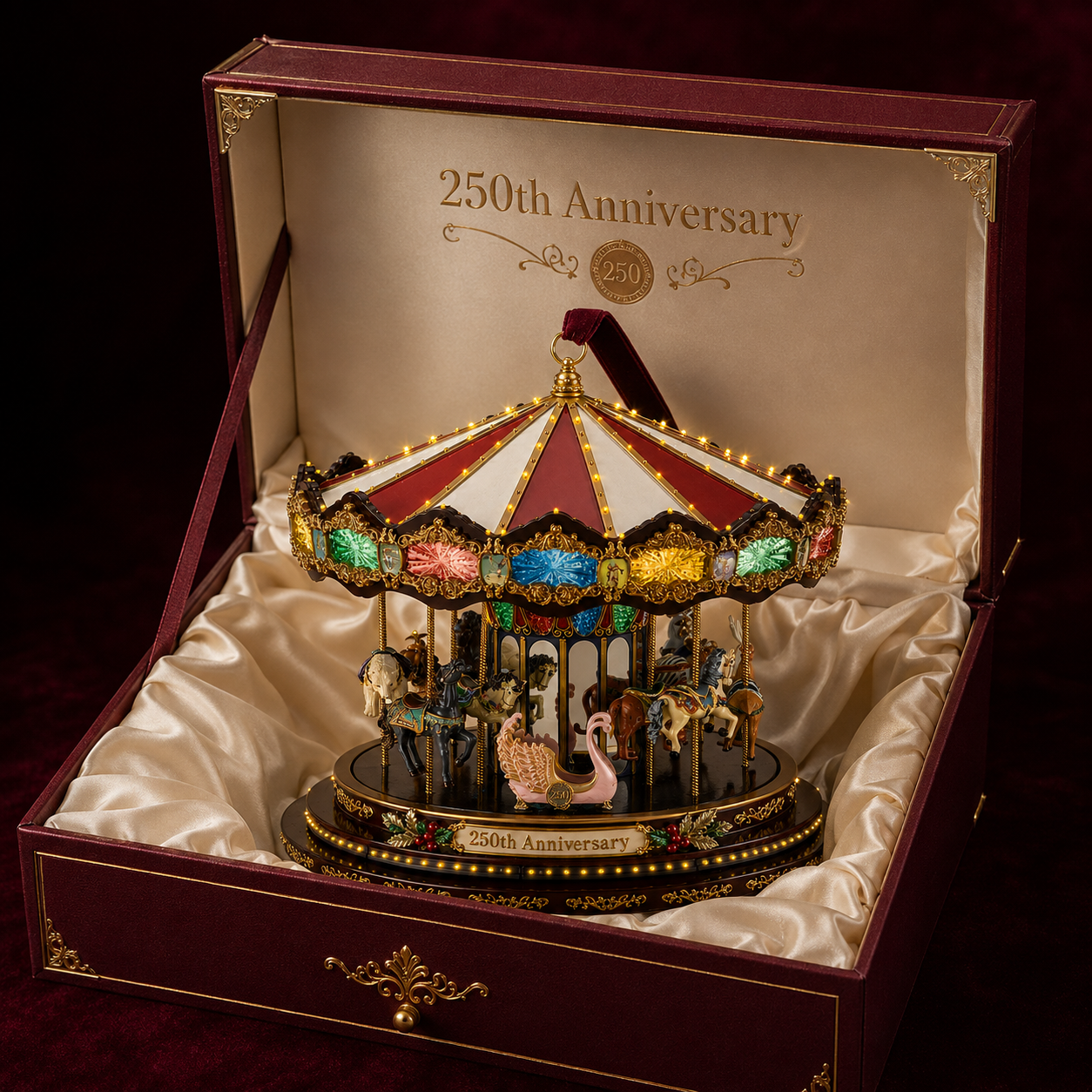 ✨250th Anniversary Carousel Christmas Tree Ornament
