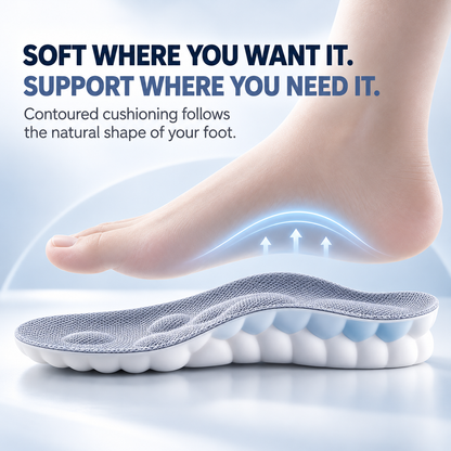 ☁️ 2pairs  4D Cloud Comfort Insoles – Soft Cushioning & All-Day Support - image 4