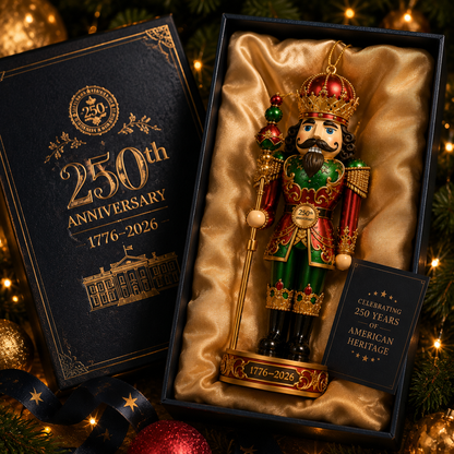 🔥Last 30pcs✨⏰ Limited anniversary edition✨49% OFF!🔥2026 America 250th Anniversary Royal Nutcracker King Christmas Ornament