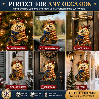 ✨ Limited anniversary edition✨⏰49% OFF!🔥High-quality hand-painted Christmas stocking ornament