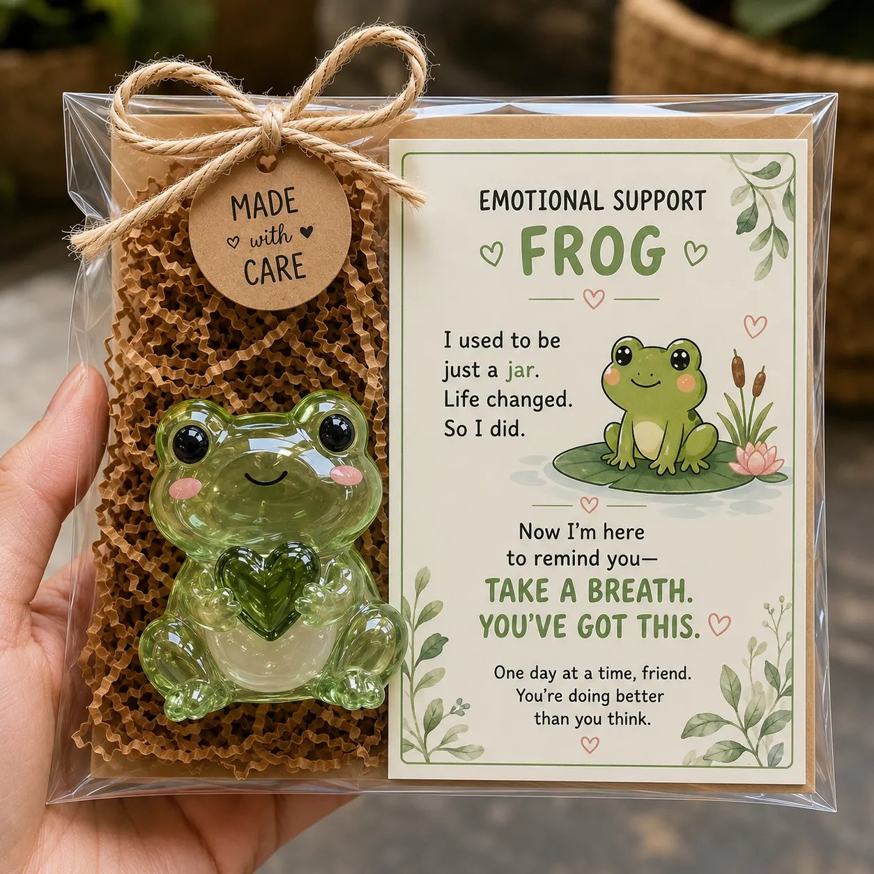 💖💌 Emotional Support Glass Animal Gift Set | 7 Meaningful Designs with Encouragement Card & Gift-Ready Packaging ✨