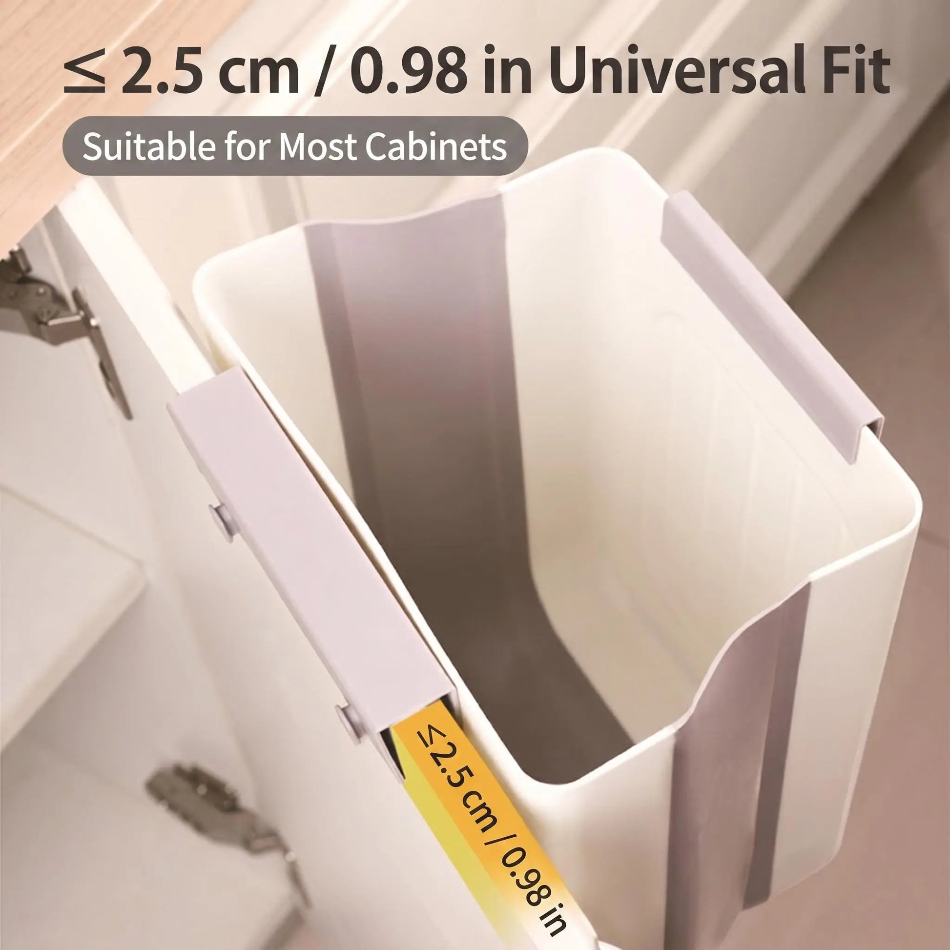 2026 New Hanging Bin for Kitchen Cabinet Doors, Plastic Folding Garbage Bin for Cabinet🗑️ - image 3