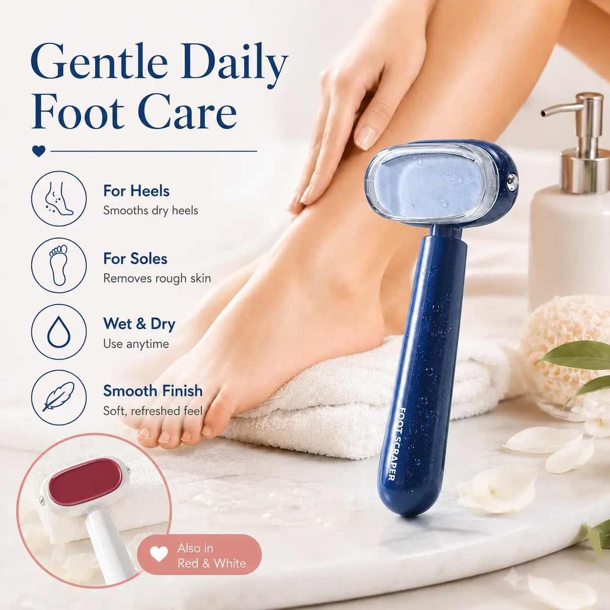 Dual‑Sided Foot Callus Remover, Replaceable Stainless Steel Blade Foot Scraper 🦶 - image 3