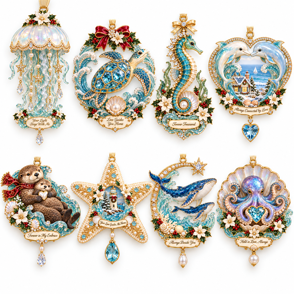 "Ocean Treasures" – Marine Life Christmas Commemorative Ornament - image 15
