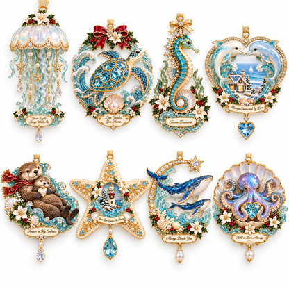 "Ocean Treasures" – Marine Life Christmas Commemorative Ornament - image 15