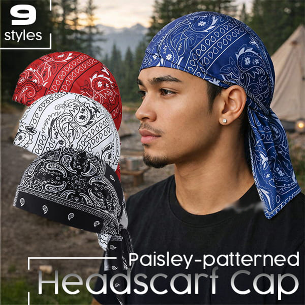 🔥Half Price Now🔥Outdoor Paisley Cooling Headscarf Cap - image 2