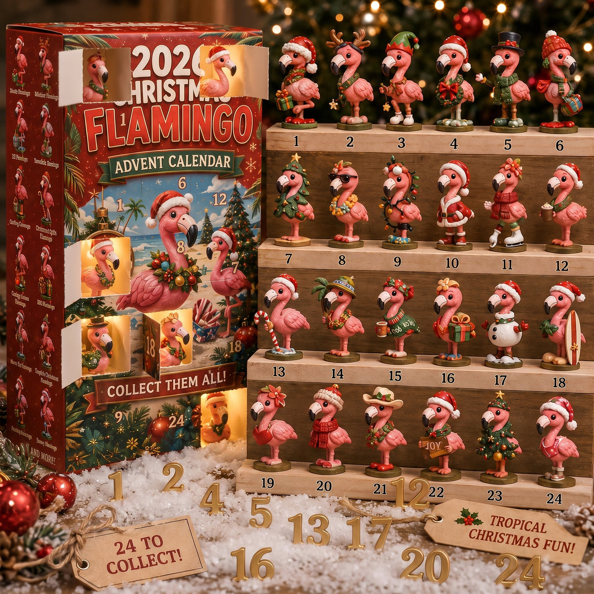 🦩 2026 Christmas Flamingo Advent Calendar– Every Day Brings New Surprises 🎄✨ - image 9