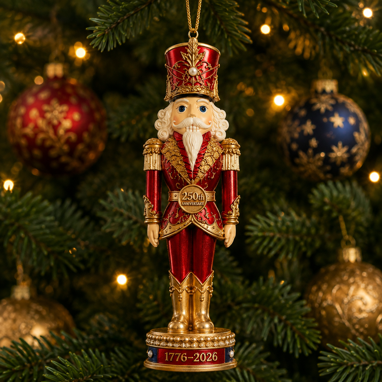 🔥Last 30pcs✨⏰ Limited anniversary edition✨49% OFF!🔥2026 America 250th Anniversary Royal Nutcracker Ornament