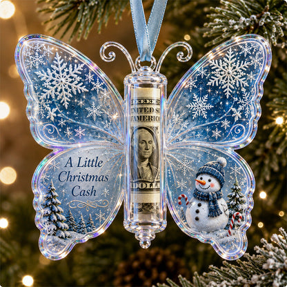 ❤️🔥Last 30pcs🔥🦋💵 Christmas Cash Gift Butterfly Ornament – Holiday Money Holder Keepsake 🎄✨