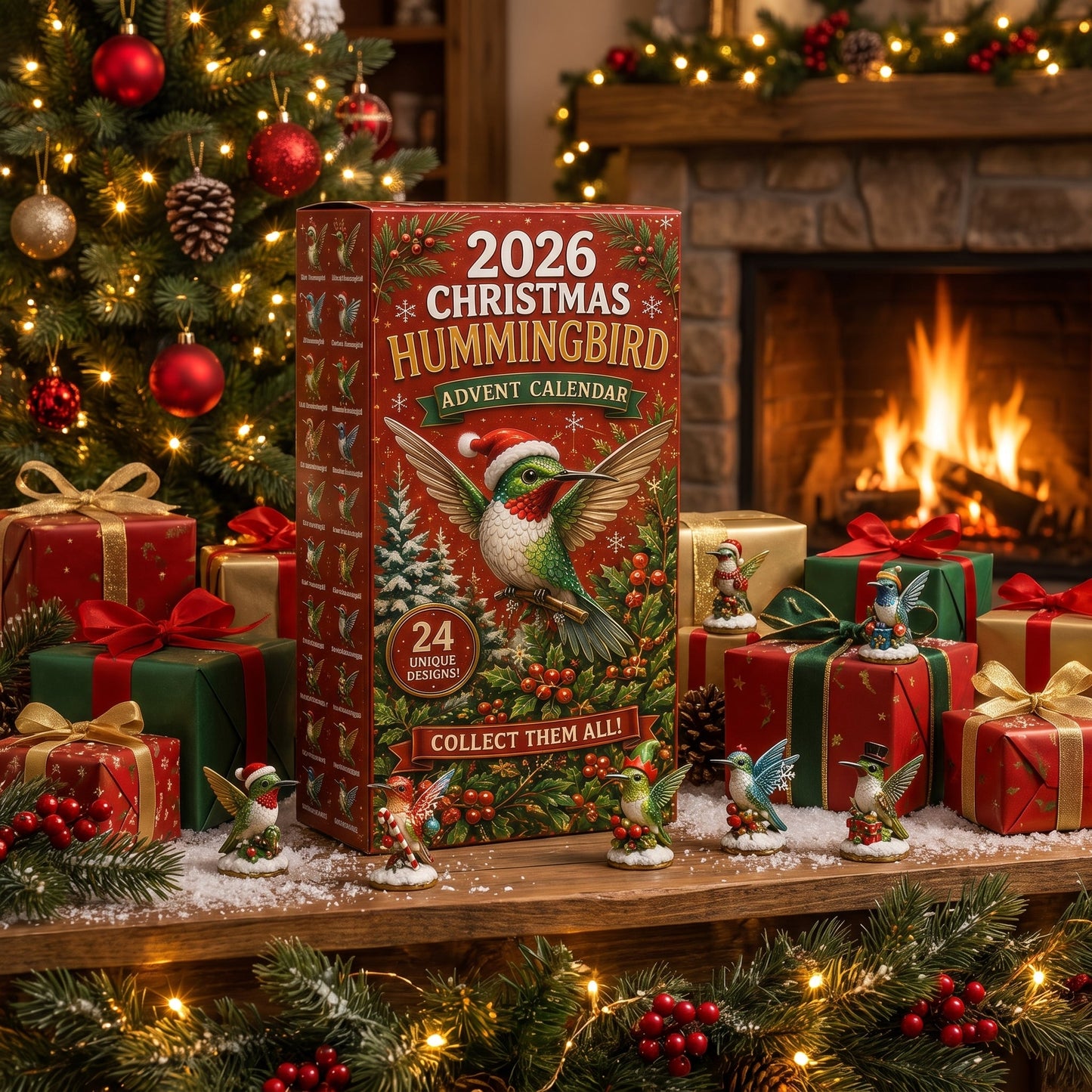 🐦2026 Christmas Hummingbird Advent Calendar – Every Day Brings New Surprises 🎄✨
