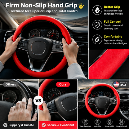 Universal Silicone Steering Wheel Cover, Non-Slip Soft Grip All Season Car 🚗 - image 5