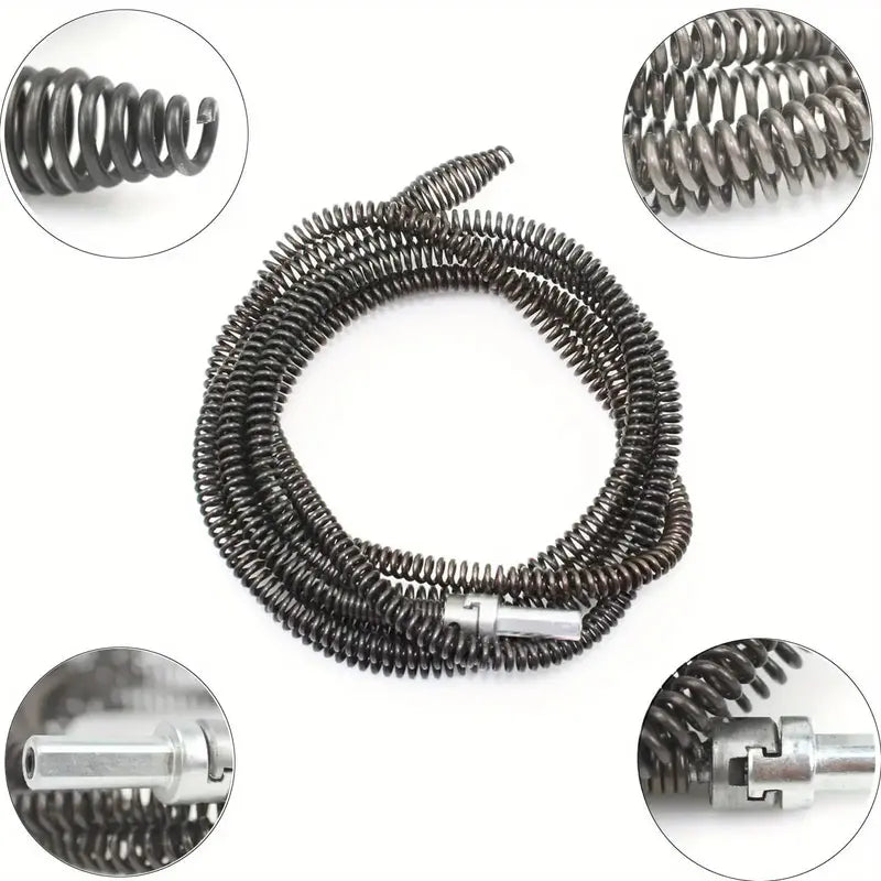 🔧 Flexible Drill-Powered Drain Cleaning Snake – Deep Pipe Clog Remover for Sinks, Showers & Toilets - image 3