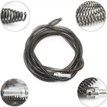 🔧 Flexible Drill-Powered Drain Cleaning Snake – Deep Pipe Clog Remover for Sinks, Showers & Toilets - image 3
